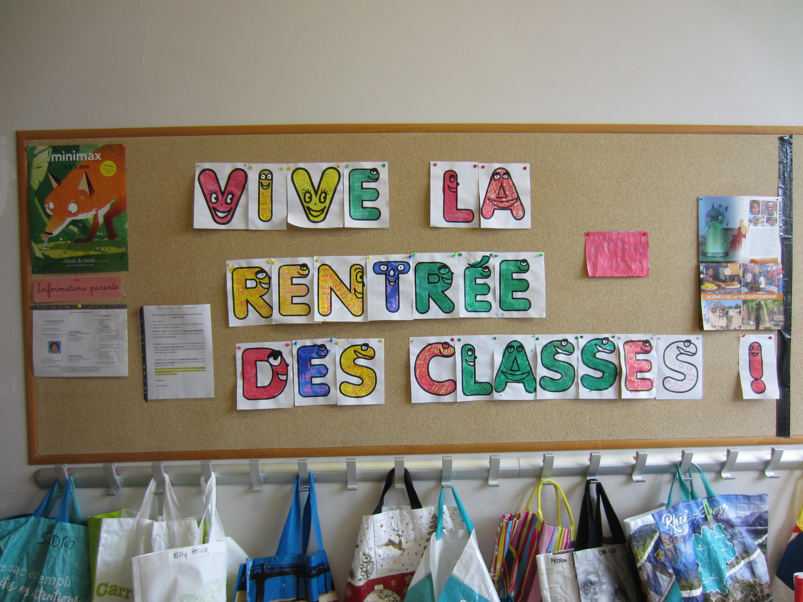 VIVE LA RENTREE DES CLASSES