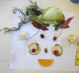 Portrait à la manière d'ARCIMBOLDO avec des éléments de l'automne.